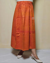 Stylish Orange Cotton Skirt – Comfortable & Trendy for All Occasions